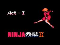 une photo d'Ã©cran de Shadow Warriors 2 sur Nintendo Nes